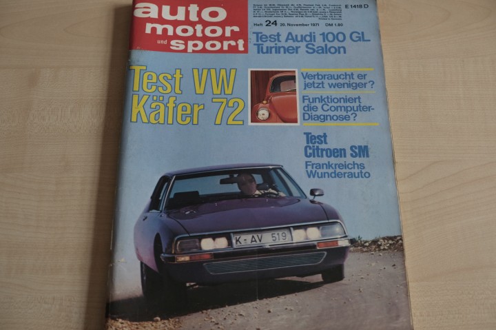 Deckblatt Auto Motor und Sport (24/1971)